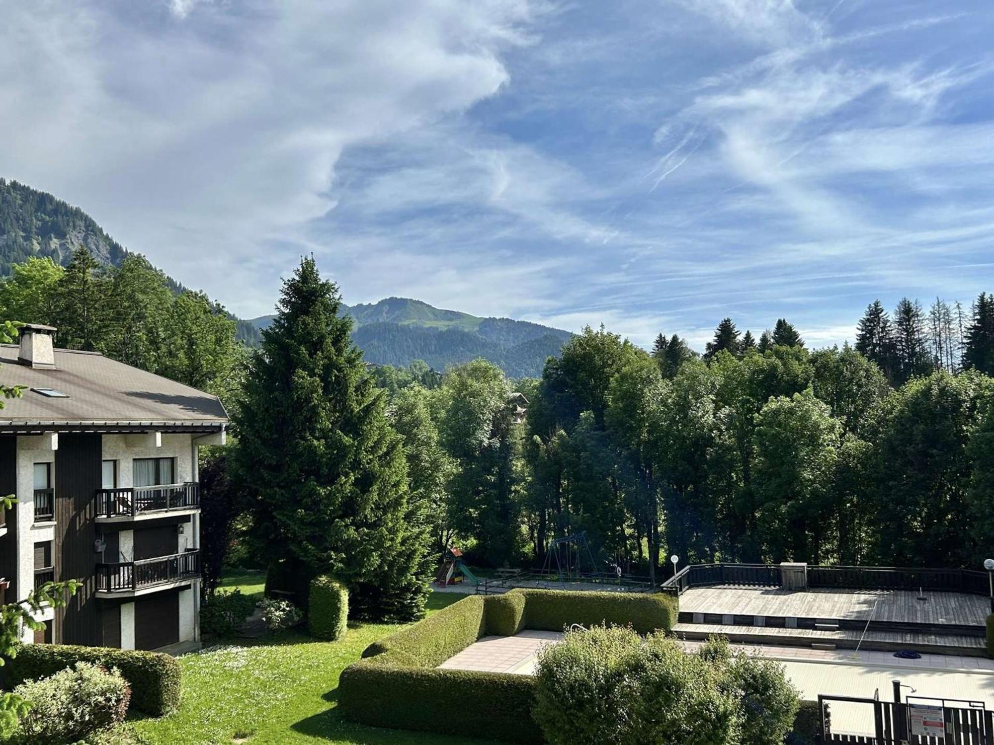 Studio Avec Piscine Chauffee, Tennis & Balcon - 4 Couchages A Megeve - Fr-1-597-14 Ngoại thất bức ảnh